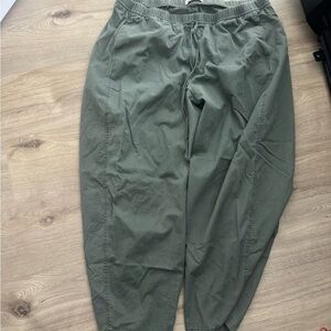Abercrombie & Fitch Olive Green barrel pants